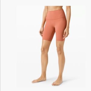 Lululemon align coral biker shorts 8”